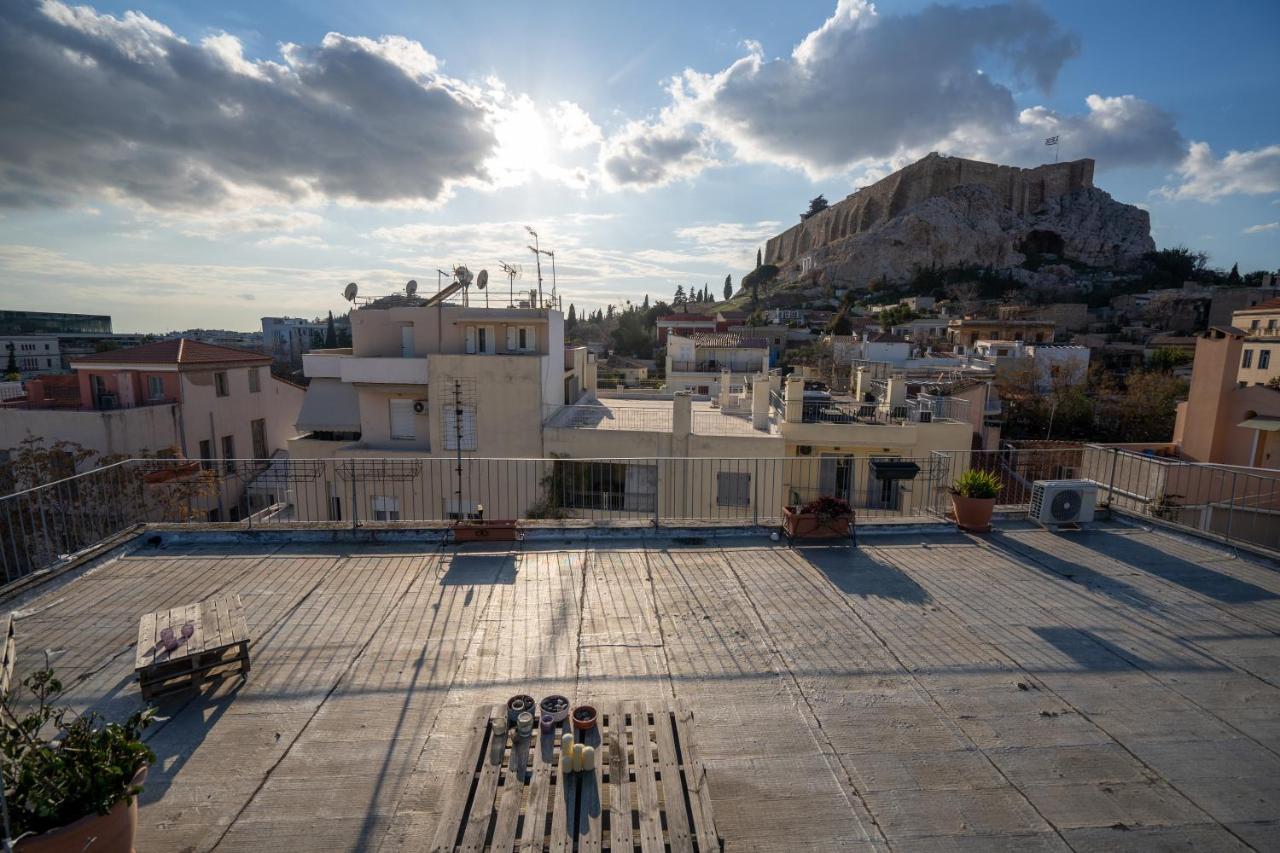 Plaka With Acropolis Rooftop View Access Athén Kültér fotó